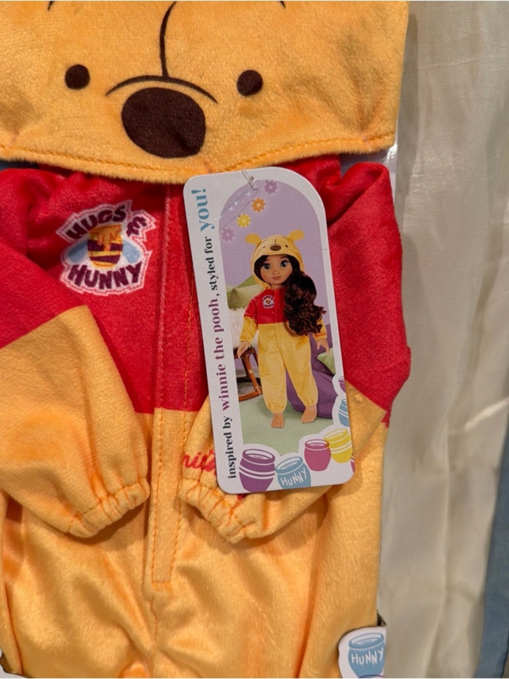 DISNEY ILY 4EVER ONE PIECE PAJAMA SET HOODIE 18" DOLL WINNIE THE POOH - Picture 4 of 10